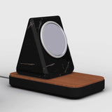 Island MagSafe Stand — Natural Wood-Look Phone Dock