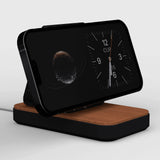 Island MagSafe Stand — Natural Wood-Look Phone Dock
