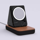 Island MagSafe Stand — Natural Wood-Look Phone Dock