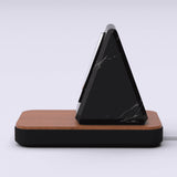 Island MagSafe Stand — Natural Wood-Look Phone Dock