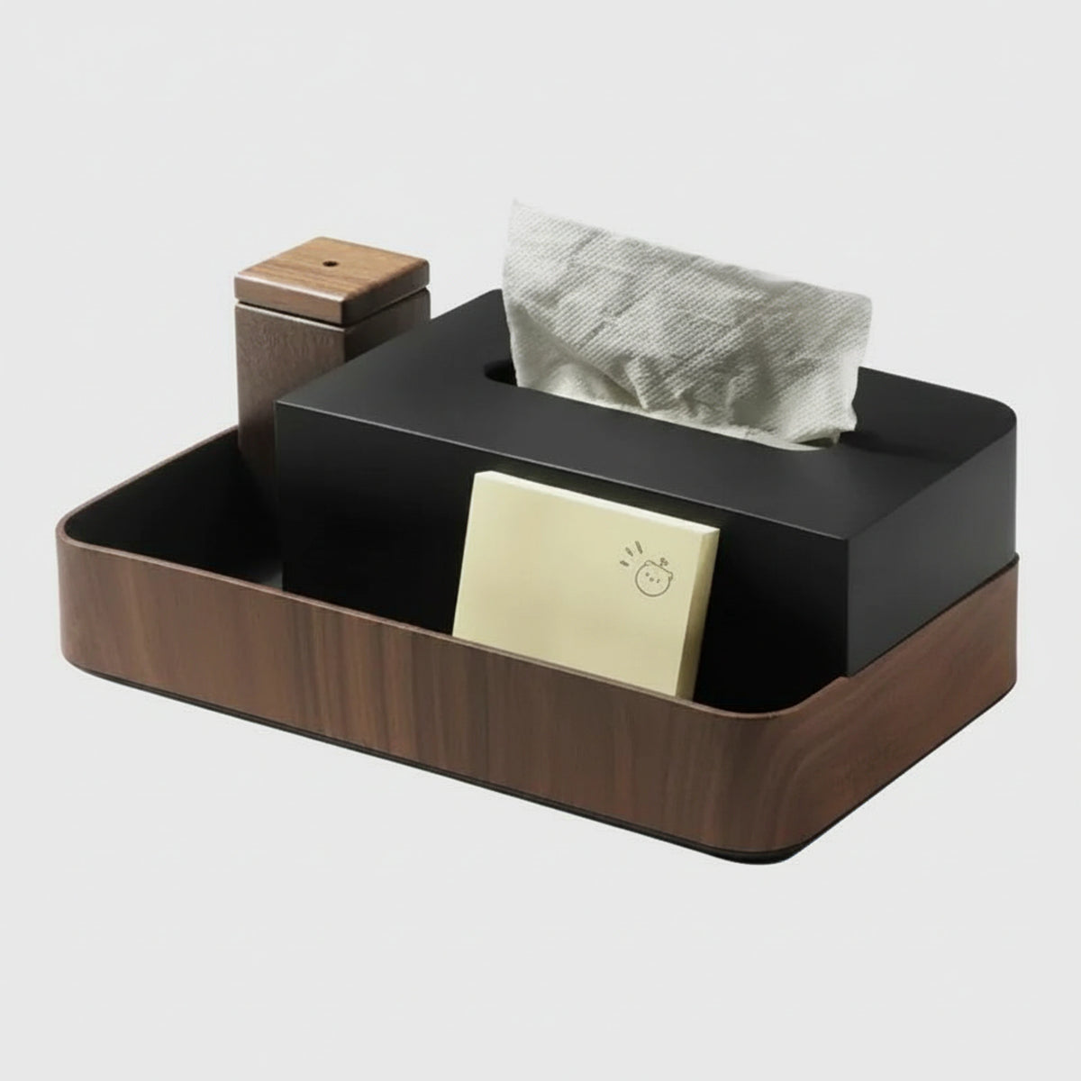Double rectangle tissue box