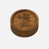 Wood Essential Oil Diffuser — Virgo Pattern, Natural Wood