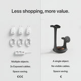 Helmet — Wood-Look Wireless Charger Stand 30W