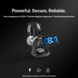 Helmet — Wood-Look Wireless Charger Stand 30W