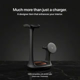 Helmet — Wood-Look Wireless Charger Stand 30W
