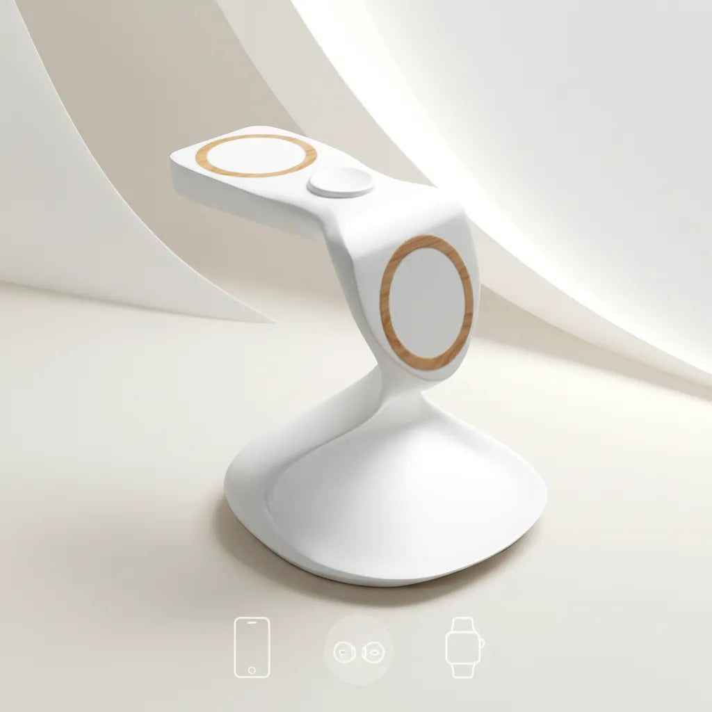 3-in-1 Charger with 3D Crafted Design