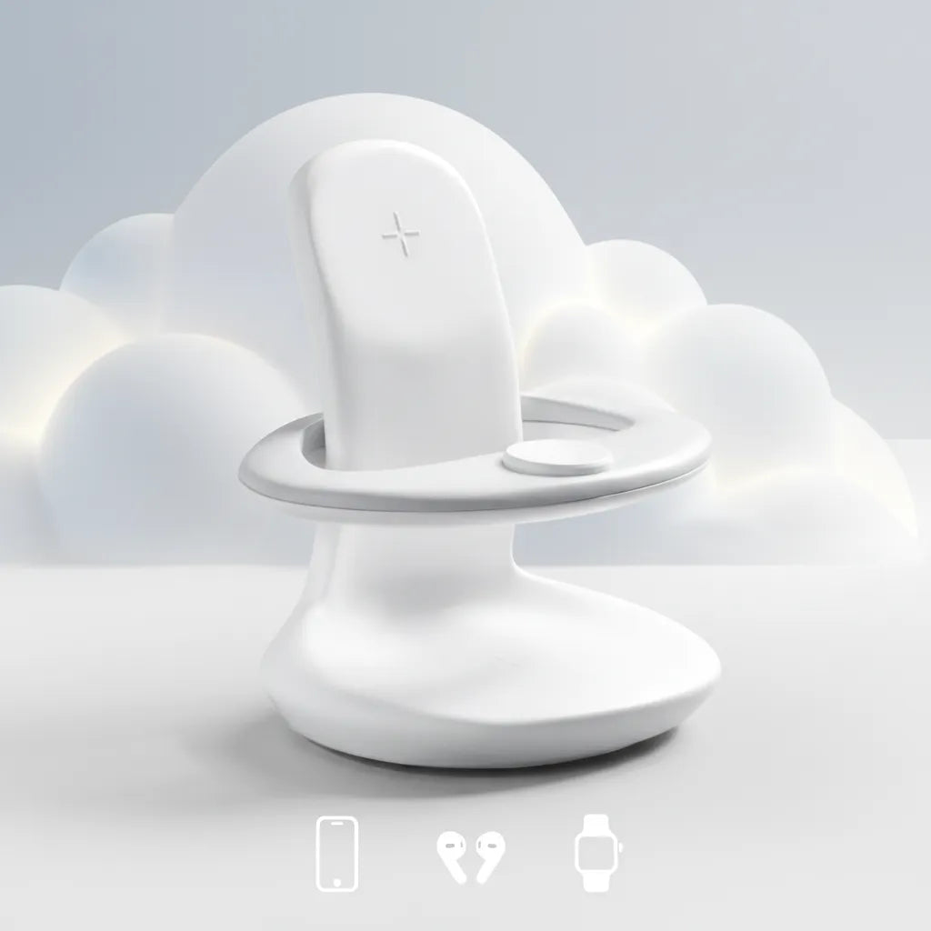 3-in-1 Charger with 3D Crafted Design