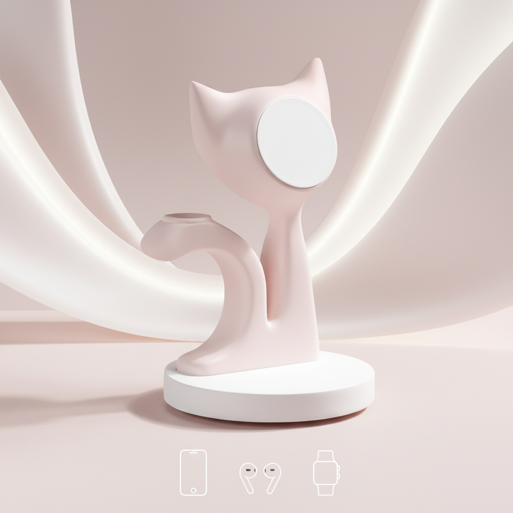 3-in-1 Charger with 3D Crafted Design