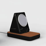 Island MagSafe Stand — Natural Wood-Look Phone Dock