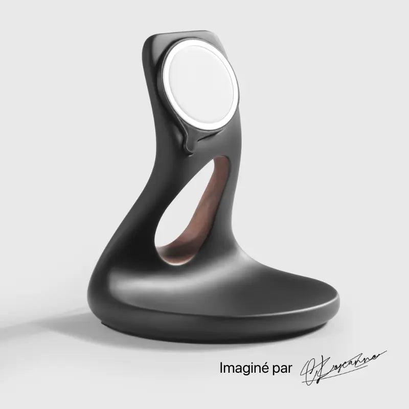 BlackTray Wood-Look Wireless Charging Tray