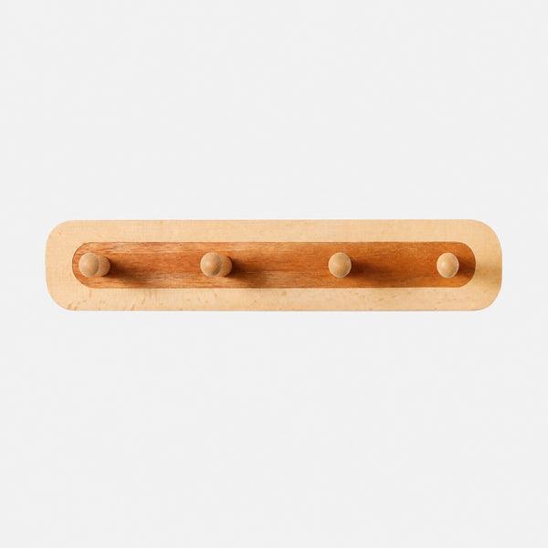 Two-Color Beech Wood Splicing Row Of 4/5/6 Hooks