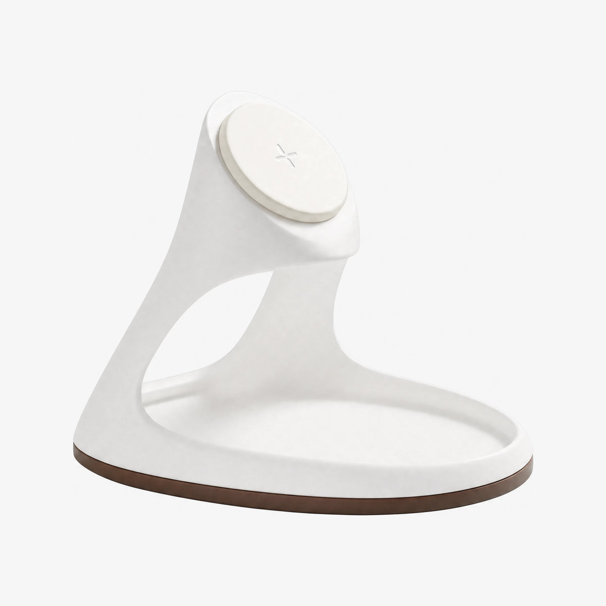 White Vessel Wood-Look Wireless Charger