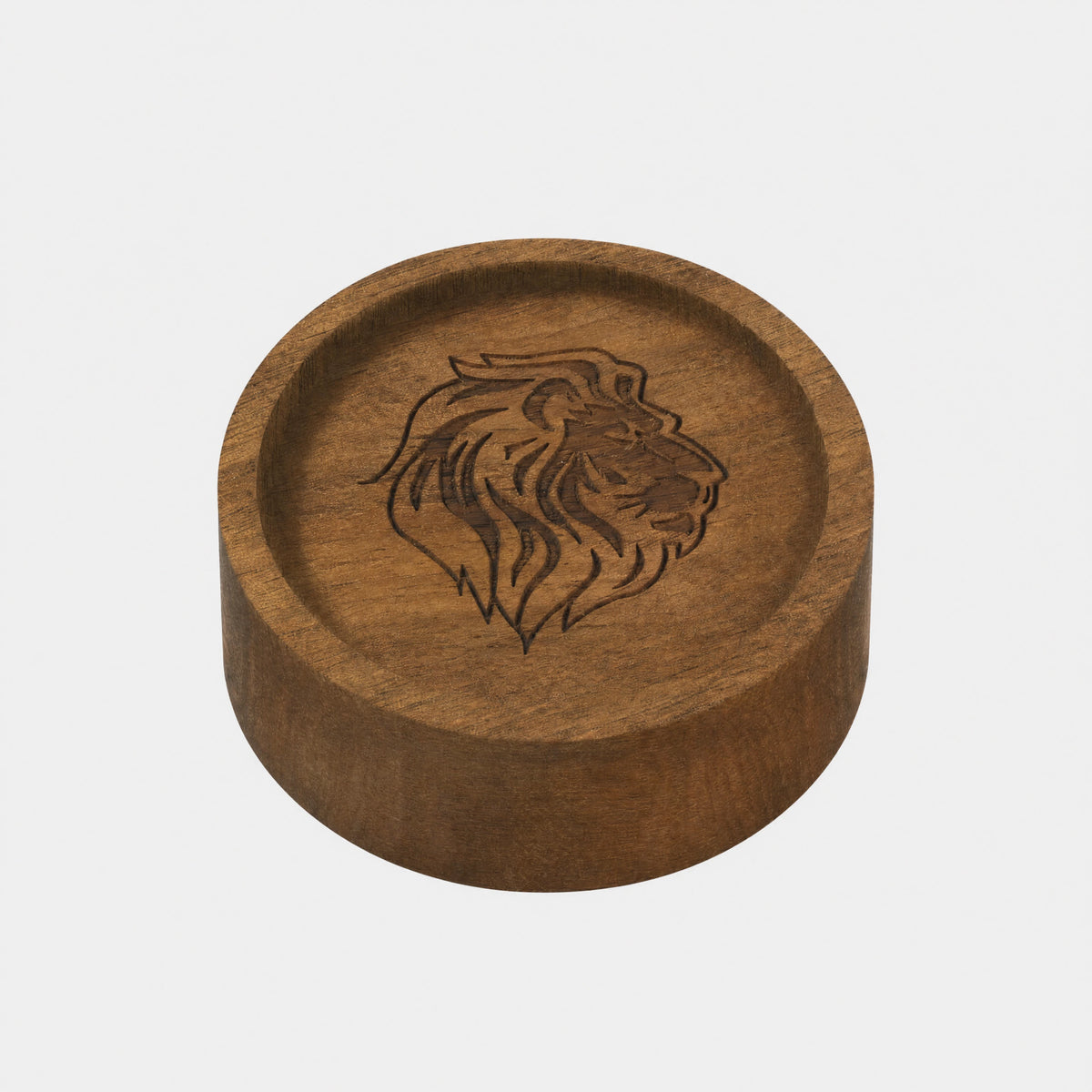 Wood Essential Oil Diffuser — Leo Pattern, Natural Wood