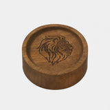 Wood Essential Oil Diffuser — Leo Pattern, Natural Wood