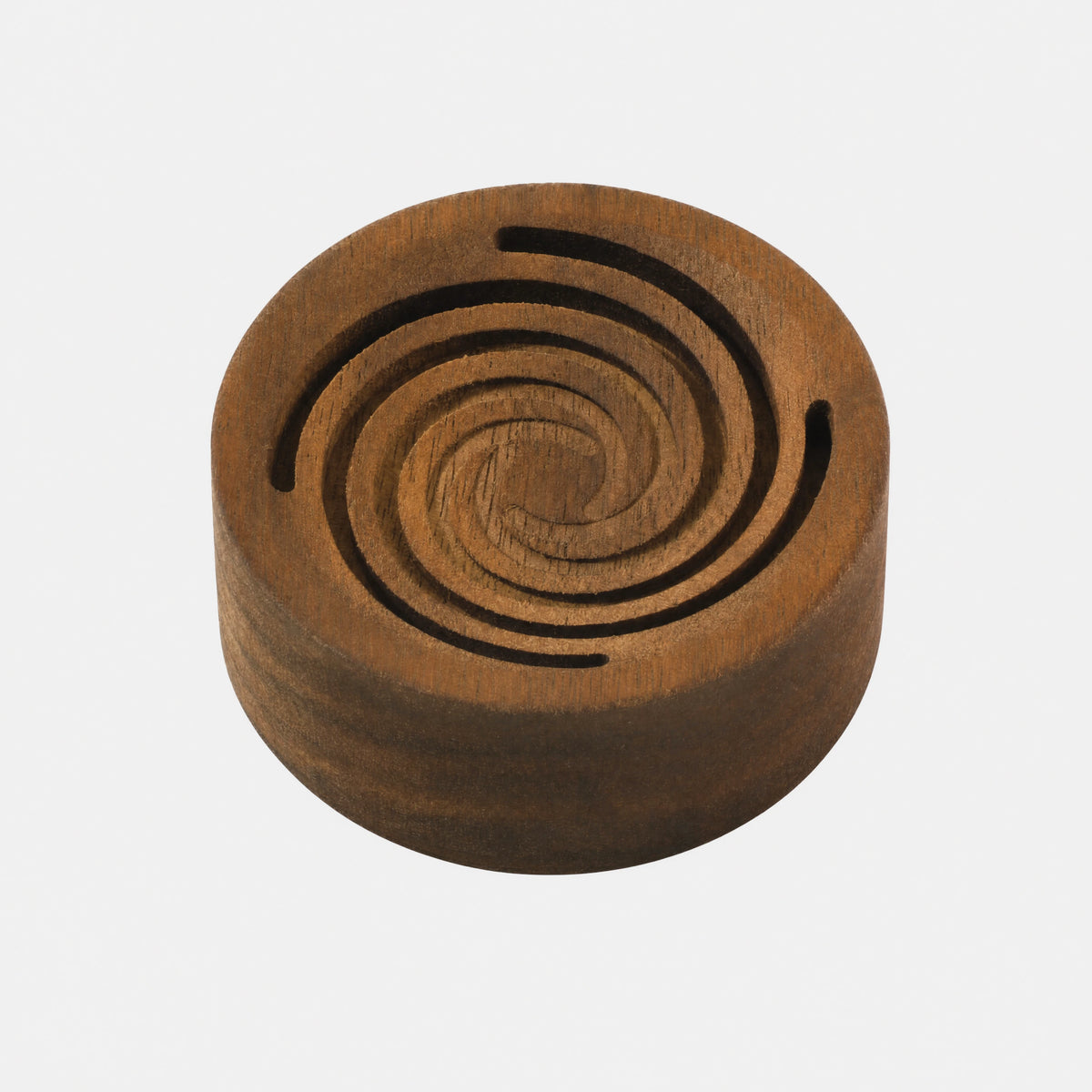 Wood Essential Oil Diffuser — Time Vortex Pattern