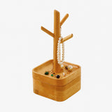 Wooden Double Layer Jewelry Tray
