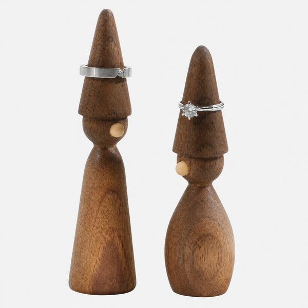 Wooden ring holder｜Walnut