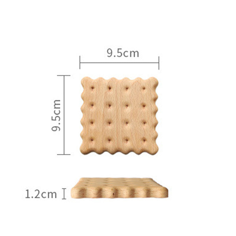 Beechwood Cookie Coaster Set — Real Wood Table Protectors