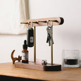 Entryway Key Rack Wood Valet Tray
