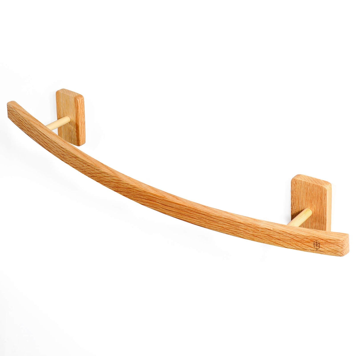 Bathroom Wall Mounted Wooden Towel Bar Holder | Double Layer