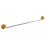 Wood & Brass Towel Rack Wall Mounted Set — Bathroom & Kitchen