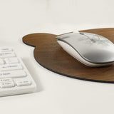 Walnut Wood Mouse Pad — Cat Shape