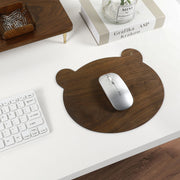 Bear Model Wooden Mouse Pad