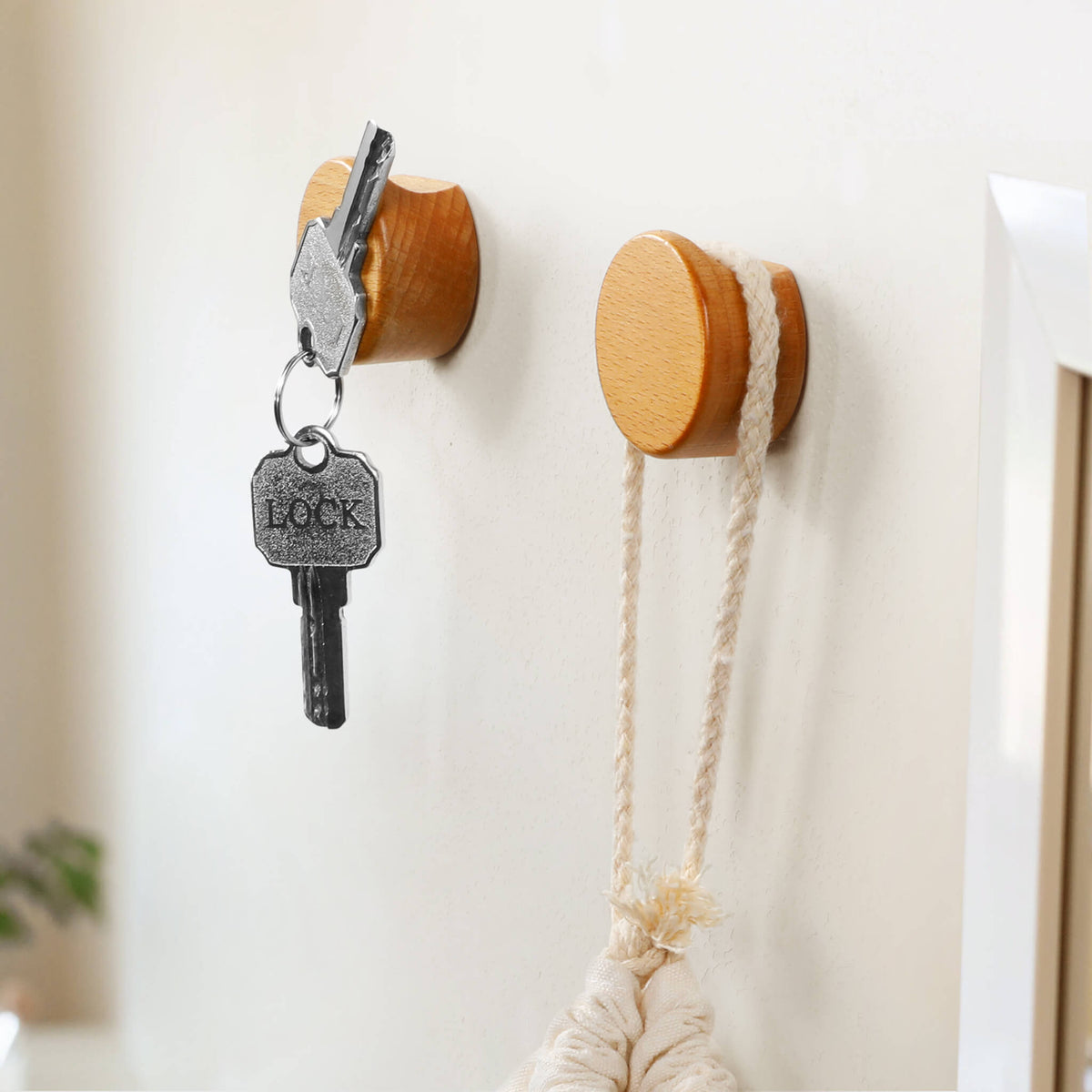 Beech Magentic Wooden Wall Hook