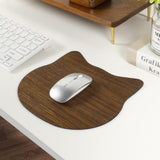 Cat Model Wooden Mouse Pad