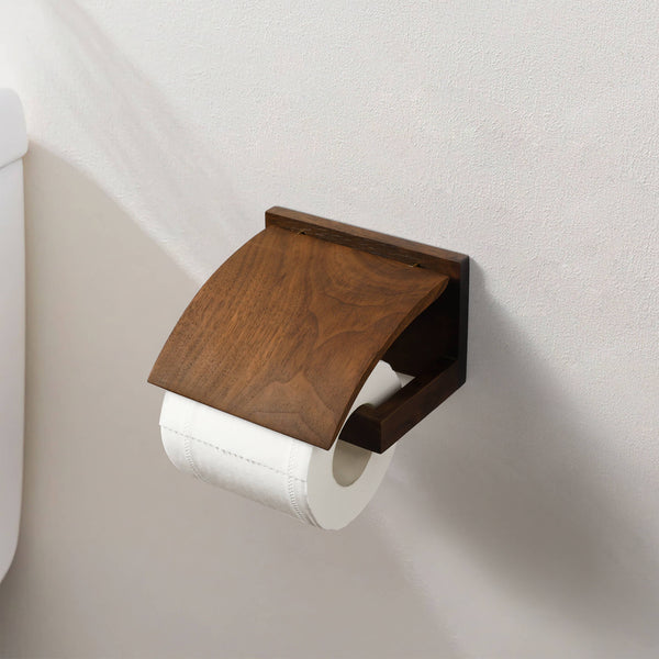 Walnut Classique Toilet Paper Holder