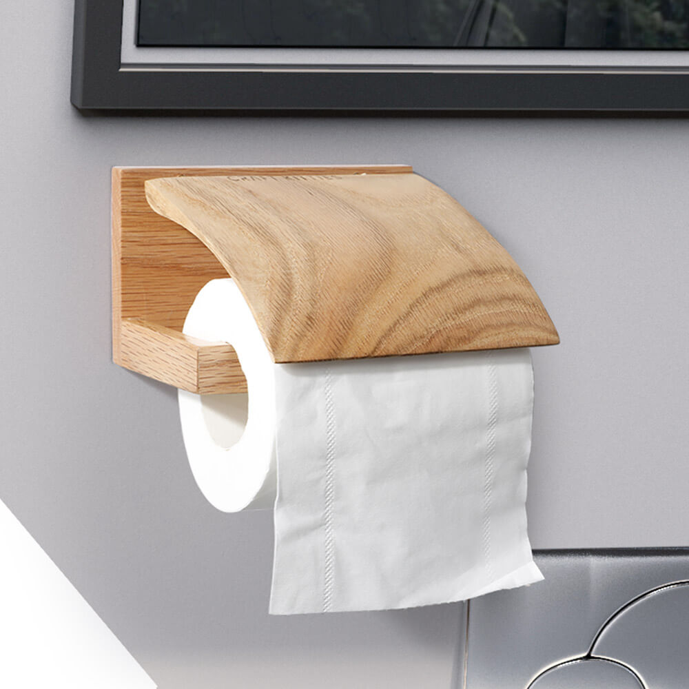 Red Oak Classique Wall-Mounted Toilet Paper Holder