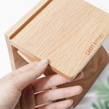 Red Oak Wood Toilet Paper Holder Wall Mount