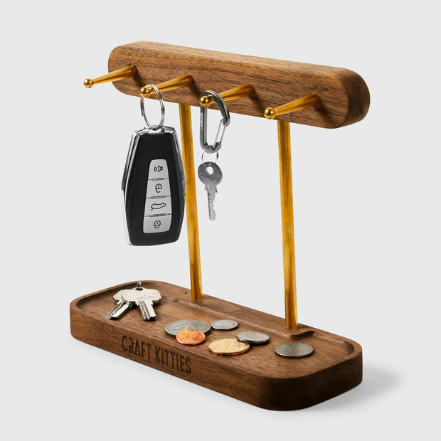 Entryway-Key-Rack-Wood-Accessories-Tray