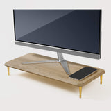 Walnut Suction Moulding Wooden Monitor Stand