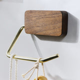 Minimalist Natural Beech Kitchen Bathroom Log Wall Hooks | Paper Holder