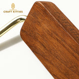 Red Oak & Walnut Wall Hook with Shelf — Bathroom Organizer