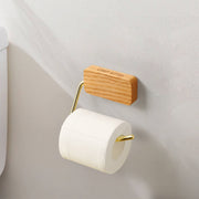 Minimalist Natural Beech Kitchen Bathroom Log Wall Hooks | Paper Holder
