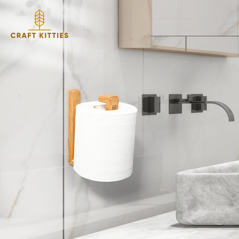 Red Oak Classique Wall-Mounted Toilet Paper Holder