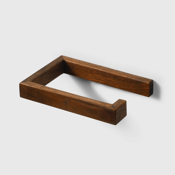 Walnut Minimalist Toilet Paper Holder