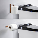 Walnut Minimalist Wall-Mounted Toilet Paper Holder