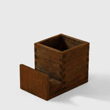 Wooden Pen Holder & Phone Stand — Desk Organizer