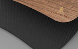 Real Walnut Wood Mouse Pad — Rectangular Desk Mat