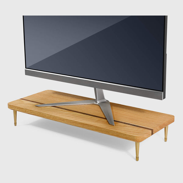 Red Oak Splicing Wood Monitor Stand