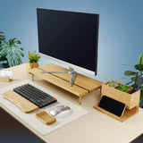 Red Oak Splicing Wood Monitor Stand