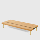 Red Oak Splicing Wood Monitor Stand With USB Ports