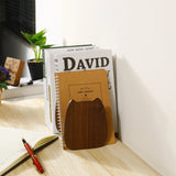 Wooden Cat Bookends — Handmade Solid Walnut