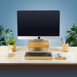 Red Oak iMac Wood Monitor Stand