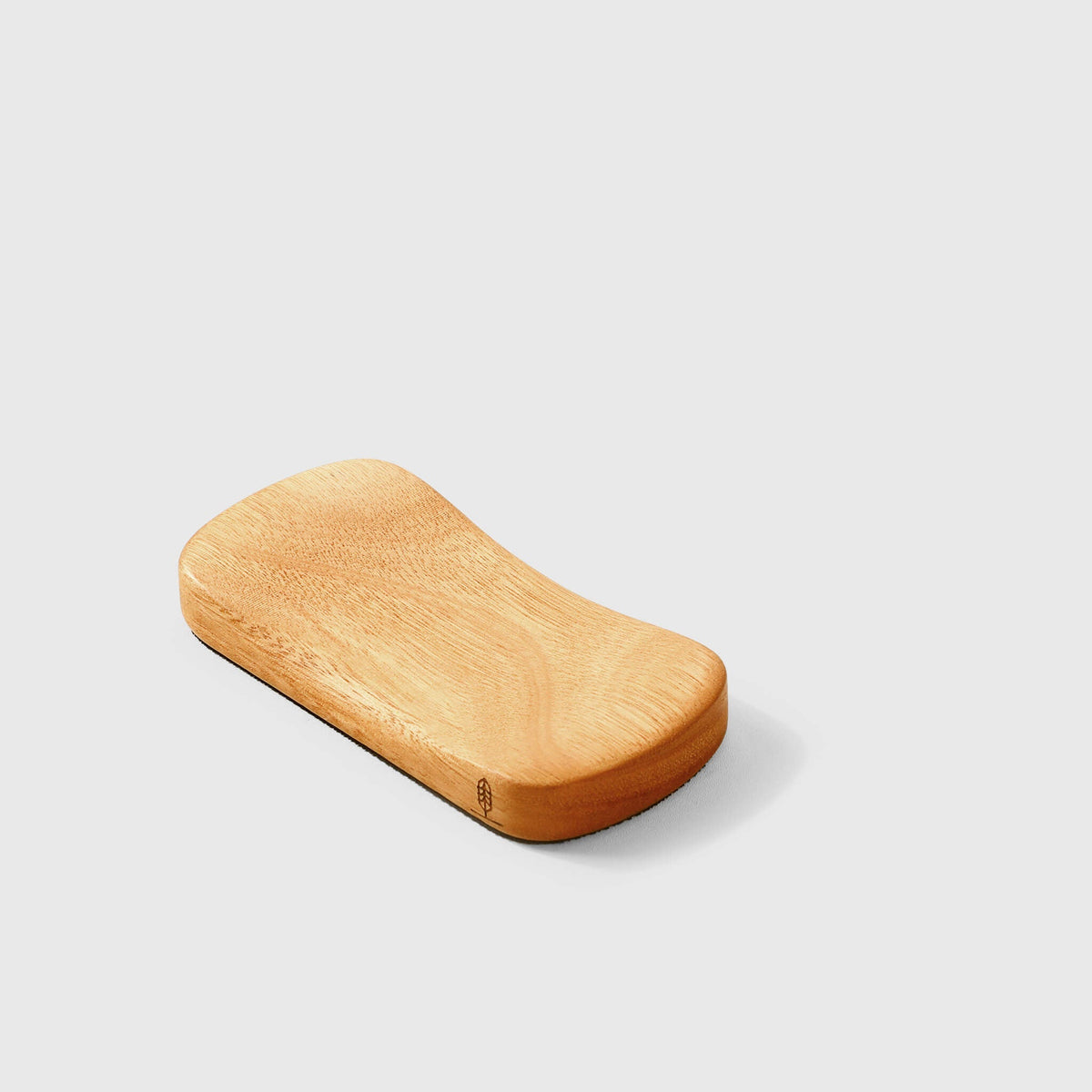 Black Walnut Wood Wrist Rest — Rose Shape Ergonomic