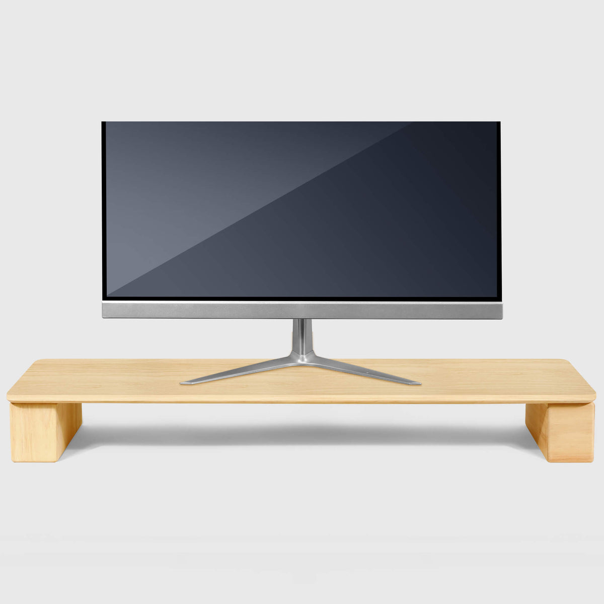Walnut Dual Monitor Stand