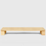 RubberWood Dual Monitor Stand